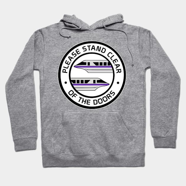 MonorailStandClearPurple Hoodie by WdwRetro